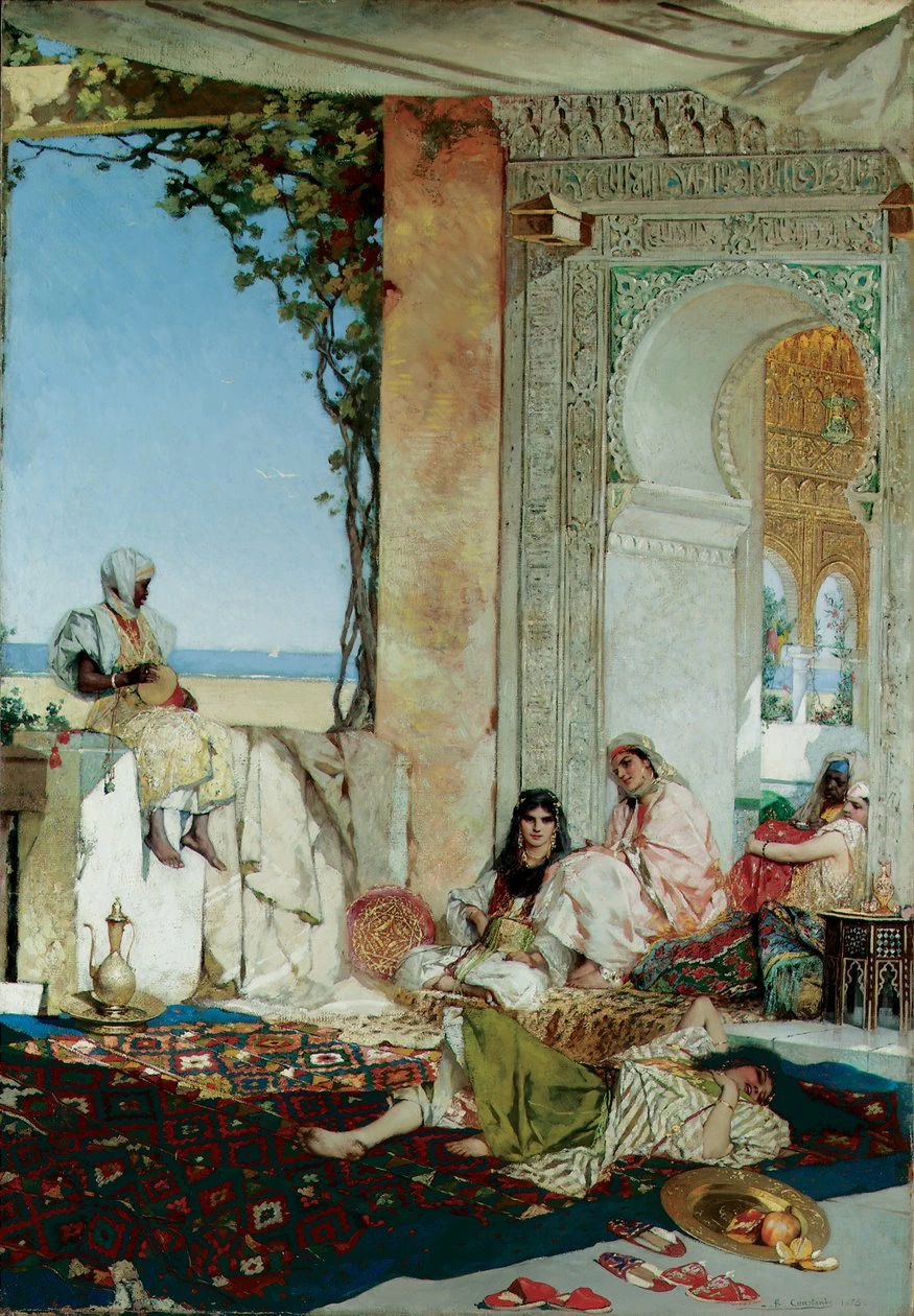 Jean - Joseph Benjamin, Constant, Donne di un harem in Marocco